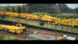 Prorail baan werkzaamheden Eurospoor modelspoor met Spitzke en Swietelsky [upl. by Bridget]