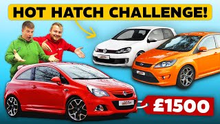 £1500 HOT HATCH CHALLENGE [upl. by Leilah]