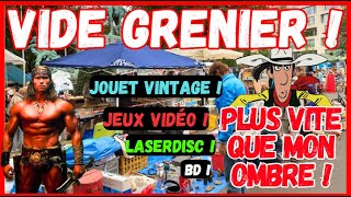 Vide grenier  jeux vidéo BD DVD laserdisc [upl. by Nevlin215]