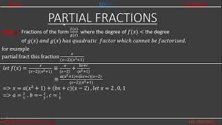 PARTIAL FRACTIONS TYPE 3 ⚂ [upl. by Wendy579]