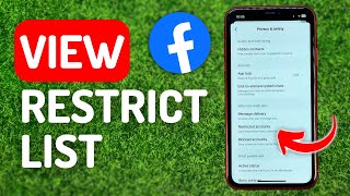 How to View Restricted List on Facebook  Full Guide [upl. by Stevena]