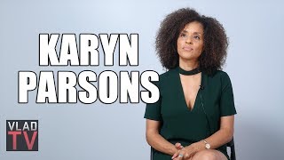 Karyn Parsons on Growing Up with a Black Mom and a White Dad in the 70s Part 1 [upl. by Nahtiek508]