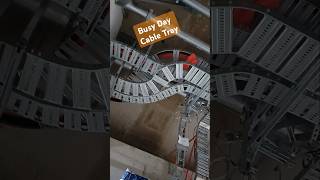 Cable Tray Installation tbelectricals electrical electricians [upl. by Yahsal]