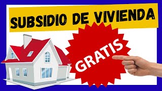 😮 Subsidios de VIVIENDA GRATIS del Gobierno 🏠 👉Desplazados Madres Cabeza de Hogar Adulto Mayor [upl. by Eimam]