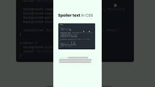 This effect is useful to hide any text and reveal it on hover [upl. by Epotimet]