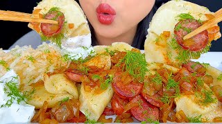 ASMR POTATO AND CHEESE POLISH DUMPLINGS PIEROGI [upl. by Nosbig]