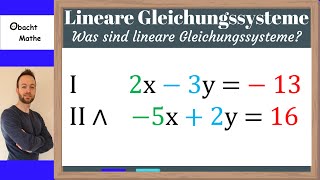 Was sind lineare Gleichungssysteme  LGS  ganz einfach erklärt  ObachtMathe [upl. by Anidan]