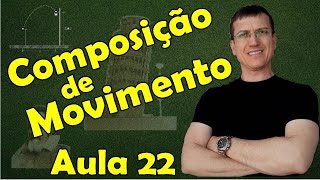 Composição de movimento  CINEMÁTICA  Aula 22  Prof Marcelo Boaro [upl. by Dorsey]