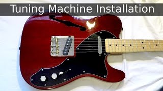 Fender Vintage Tuning Machine Installation [upl. by Camfort331]