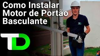 Como Instalar Motor De Portão Basculante New BV Nano  Rossi [upl. by Tiffa192]