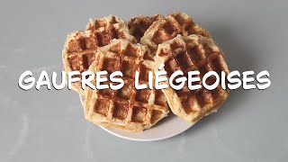 Gaufres liégeoises recette [upl. by Yrag]