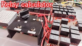 【electronic work】Relay calculator [upl. by Aiekram]