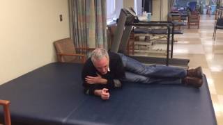 Supine to long sit walk around method for a patient with C6 Tetraplegia [upl. by Einnob]