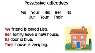 Grammar  Possessive Adjectives [upl. by Atinrehs]