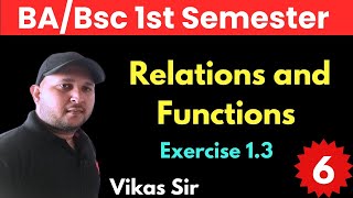 Relation and function bsc 1st year  Ex 13  Find fog and gof  Composition of functions [upl. by Eisler]