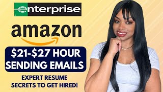 AMAZON EMAIL ONLY WORK FROM HOME JOB I 2127 HOUR REMOTE JOB  GET HIRED USING THESE RESUME TIPS [upl. by Oirom]