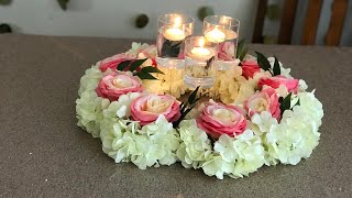 Diy  Floral candle centerpiece [upl. by Aggappora]