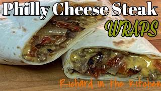 PHILLY CHEESE STEAK WRAPS  RICHARD IN THE KITCHEN [upl. by Carena]