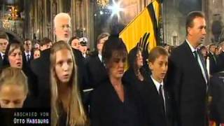 Otto von Habsburg  Funeral  Singing of the Kaiserhymne [upl. by Utham]