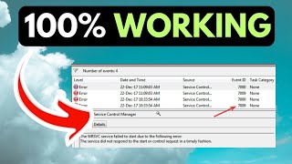 Service Control Manager Error 7009 On Windows 11 RESOLVED [upl. by Hodgson]