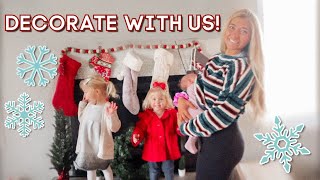 Decorate For Christmas With Us  young family of 5 VLOGMAS [upl. by Wamsley]