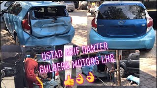 Toyota Aqua rear trunk damage plus replace danting shandar episode one two abi Baqi ha [upl. by Narok]