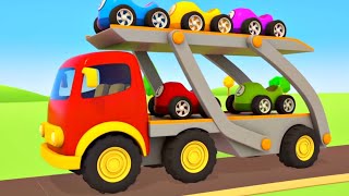 Wir bringen die kleinen Autos zur Rennbahn  Helfer Autos  Zeichentrickfilme für Kinder [upl. by Htilil34]