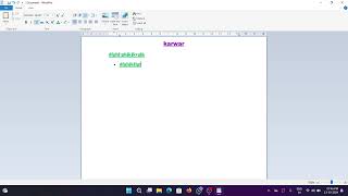 WordPad ko kaise Use kare How to Use The WordPad [upl. by Vescuso]