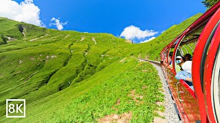 Brienz Rothorn Bahn The World’s Most Beautiful Train Ride In Switzerland 8k [upl. by Wilfreda]