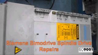 Siemens Simodrive Spindle Drive 6SN11456 1BA00 Repairs Advanced Micro Services Pvt Ltd [upl. by Nauqel]