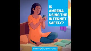 Online Safety  Ameenas story on studying online [upl. by Ejroj954]