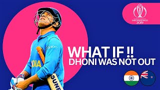 What If MS Dhoni Was Not Out Against New Zealand [upl. by Trebreh921]