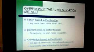 seminar presention on graphical password authentication [upl. by Aneehsar]