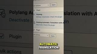 Translate wordpress with AI effortlessly with Polylang AI Automatic Translation plugin [upl. by Silrac]