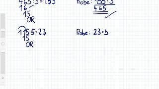 Schriftliche Division einstellig mit Probe [upl. by Verada]