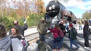 NampW 611 Steam Engine sounds off quotShave and a Haircutquot Goshen VA 21 October 23 [upl. by Jedthus59]