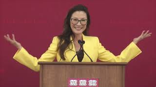 Michelle Yeoh addresses the Harvard Law School Class of 2023 [upl. by Aiciruam52]