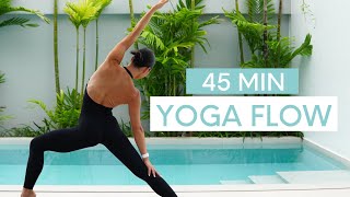 45 MIN FULL BODY YOGA FLOW  Vinyasa Flow For Balance Flexibility amp Strength [upl. by Ithaman]