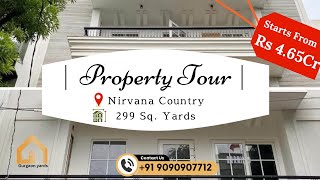 Luxury Living in Nirvana Country Gurgaon  Spacious 299 Sq Yd Property from 465 Crore [upl. by Arelc787]