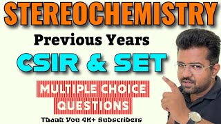 Stereochemistry Multiple Choice Questions │ Previous Year CSIR amp SET MCQs │ MSc amp PG TRB Level [upl. by Airehc]