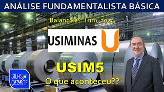 USIM5  USIMINAS SA USINA SID DE MINAS GERAIS ANÁLISE FUNDAMENTALISTA BÁSICA PROF SILAS DEGRAF [upl. by Aivuy]