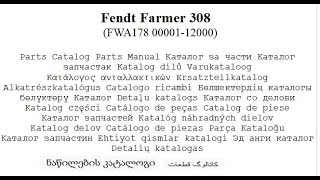 Fendt Farmer 308 FWA178 0000112000 Parts Catalog [upl. by Na]