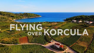 FLYING OVER KORCULA ISLAND DJI MAVIC AIR 2 [upl. by Codee]