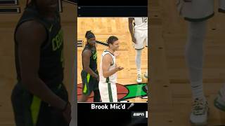 Brook Lopez gets attacked by Jrue Holiday while mic’d up 😂 [upl. by Verine128]