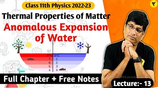 Anomalous Expansion of Water Class 11 Physics Hindi Thermal Properties of Matter  Nitin Sir [upl. by Bore61]