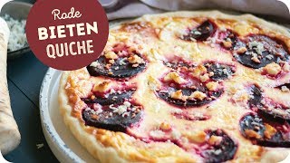 Recept Rode bietenquiche  makkelijkamp snel [upl. by Gavini778]