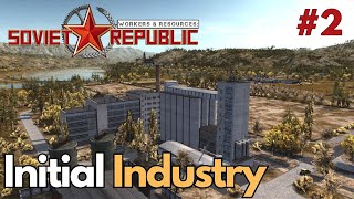 Initial Industry for Realistic  E2  Workers amp Resources Soviet Republic  S2 [upl. by Anastase]