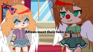 FNAF If the Aftons met their fake selfs [upl. by Hassadah285]