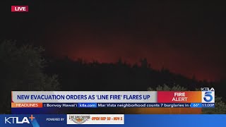 Line Fire evacuations ordered due to flare up [upl. by Theron7]