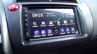 Магнитола Android и включение дисплея климата в Honda Civic 5D [upl. by Aserej97]